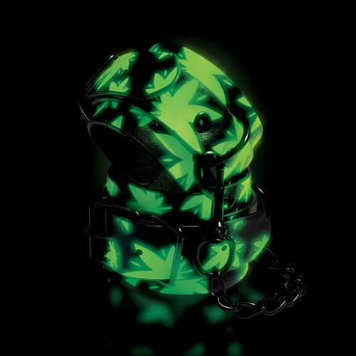 Glo Stoner Vibes Wrist Cuffs - Glow in the Dark