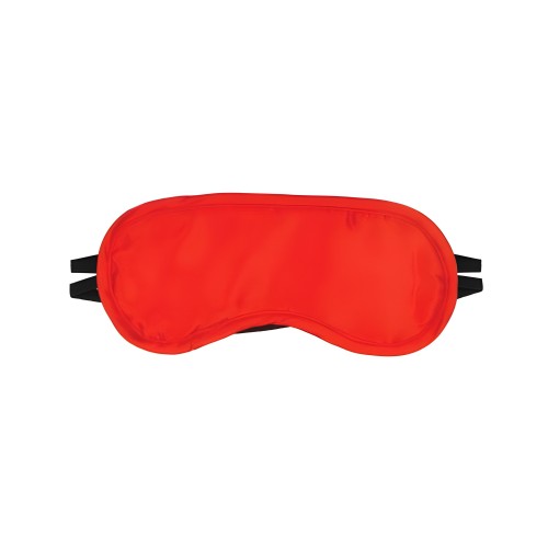Satin Blindfold - 2 Straps Red