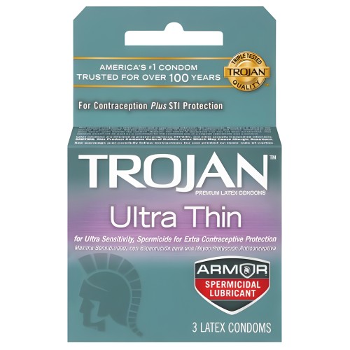 Trojan Ultra Thin Armor - Maximum Protection & Sensation