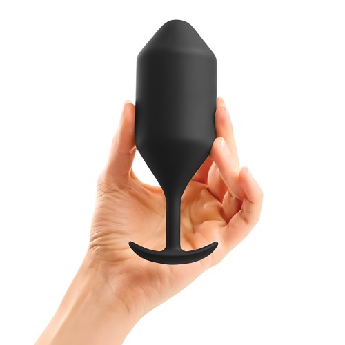 B-Vibe Snug Plug 5 - Black - Large Butt Plug