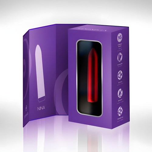 Edonista Nina Bullet Vibrator - Red