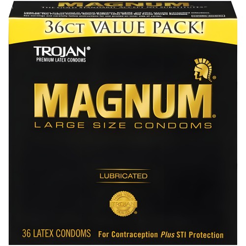 Trojan Magnum 36 Pack Condoms - Safety First