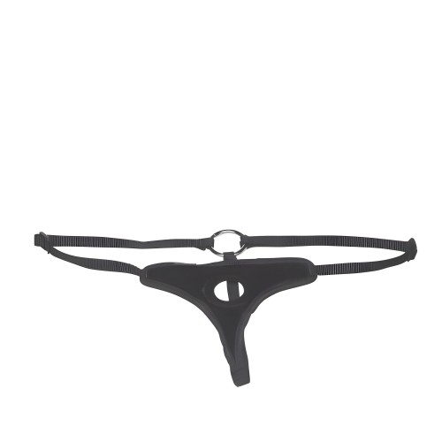 Buy Lux Fetish Black Velvet Bikini Strap On - One Size