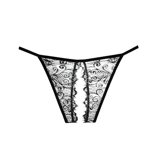 Adore Lace Enchanted Belle Panty - Black O/S