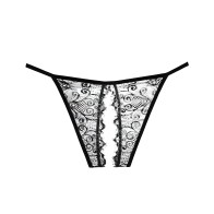 Adore Lace Enchanted Belle Panty - Black O/S