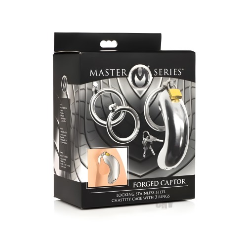 Cárcel de Castidad Ms Locking Ss con Anillos