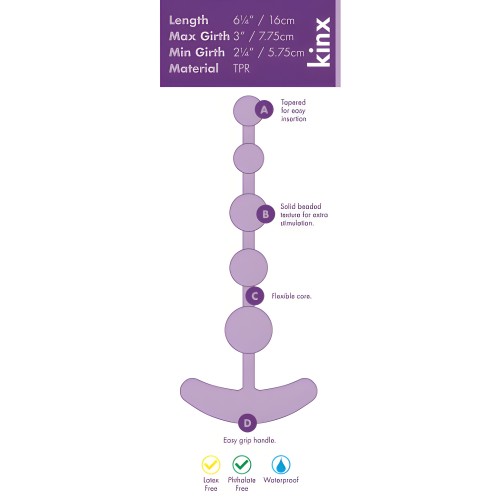 Classic Anal Beads Purple Kinx | Anal Pleasure