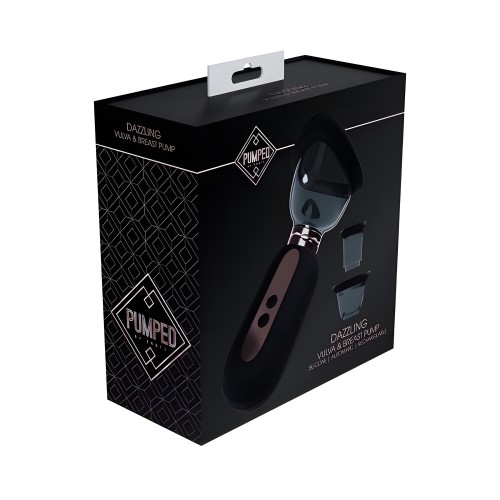 Bomba Automática Recargable Dazzling Vulva & Pecho Negra