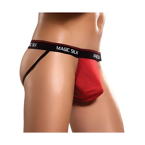 Jock Strap 100% Seda - Rojo S/M