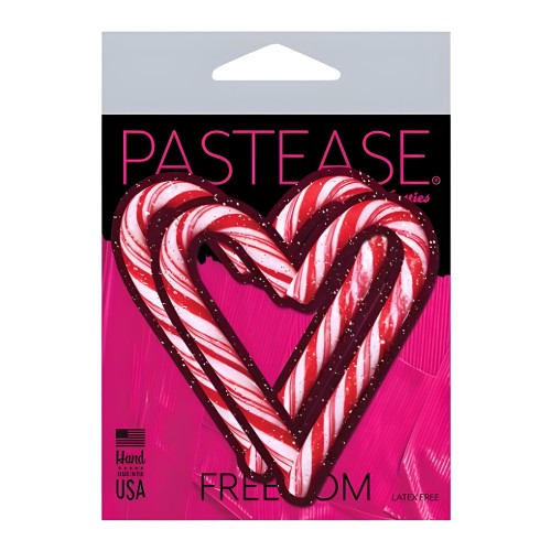 Pastease Holiday Candy Cane Heart - Red/White