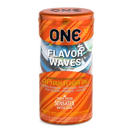 One Flavor Waves 12pk Condoms