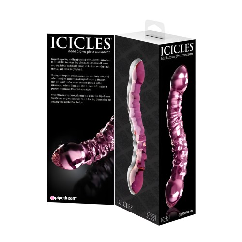 Icicles No. 55 Pink Glass Massager