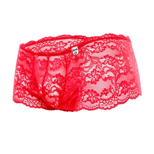 Mini Panty de Encaje Rosa Rojo L/Xl