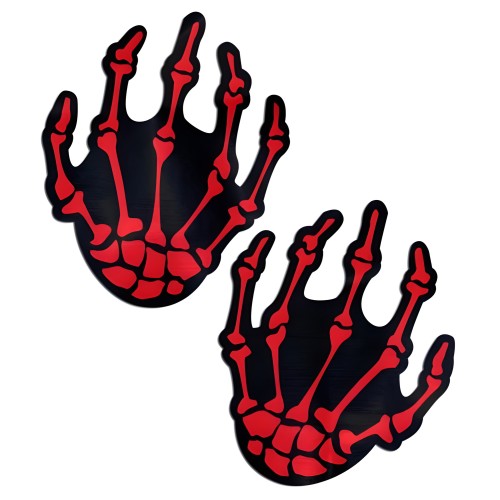 Pastease Skeleton Hands - Red O/S