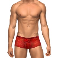Mini Short de Encaje Male Power - Rojo