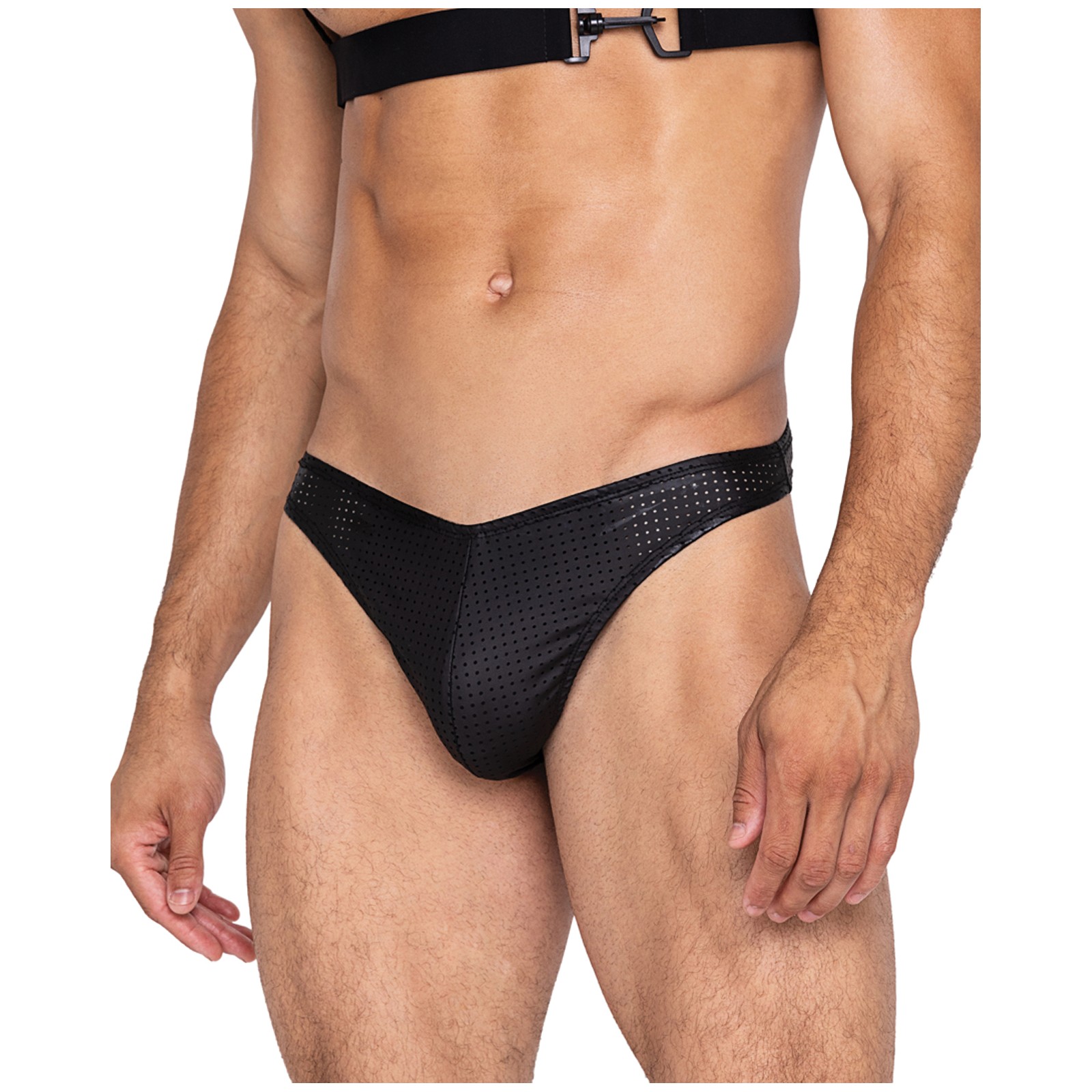 Master Thong with Contoured Pouch Black Large Master Thong with Contoured Pouch Black Large