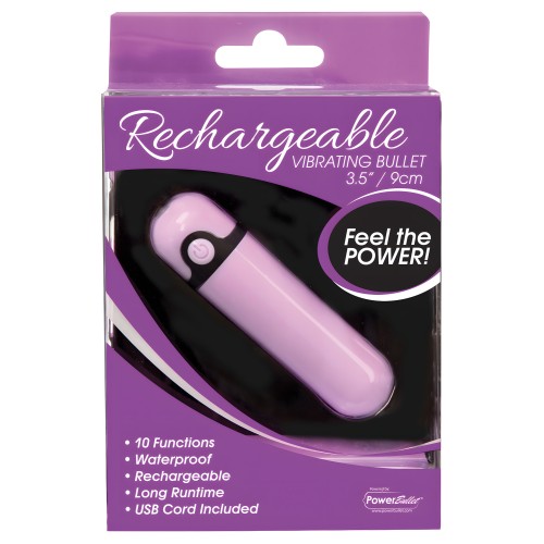 Rechargeable Vibrating Bullet Purple