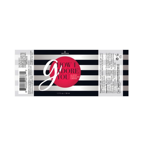 Sensuva G How I Adore You Enhancement Gel - 1.7 oz