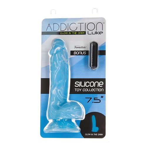 Dildo Addiction Luke Brilla en la Oscuridad - Azul