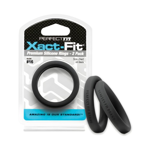 Perfect Fit Xact Fit #16 - Negro Paquete de 2