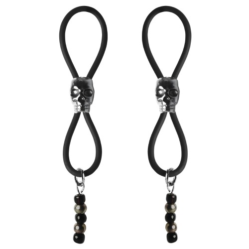 Halos para Pezones con Calavera Negra | Bijoux de Nip