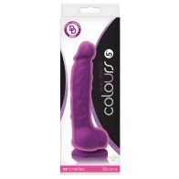 Dildo de Densidad Doble 5" - Púrpura