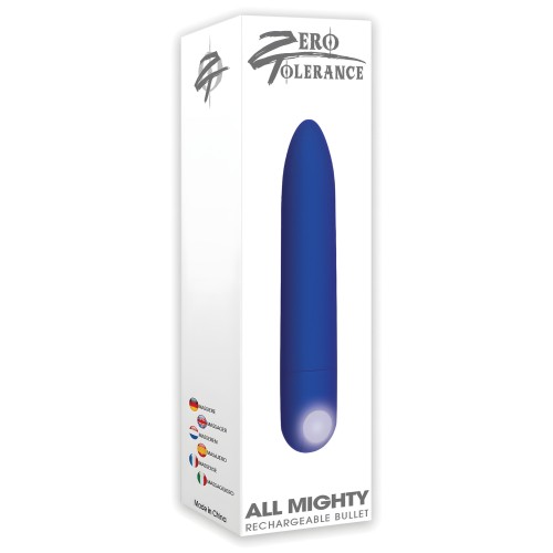 Zero Tolerance All Mighty Rechargeable Bullet - Blue
