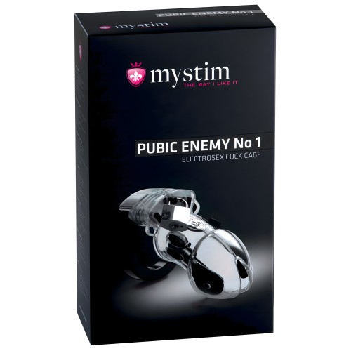 Mystim Pubic Enemy Cock Cage - Clear