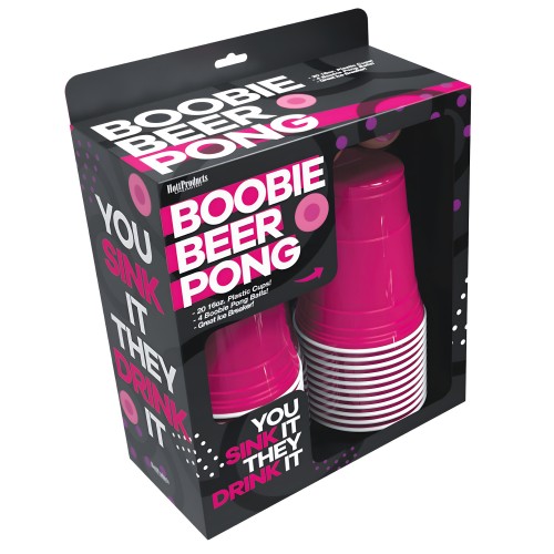 Boobie Beer Pong con Vasos y Pelotas Boobie