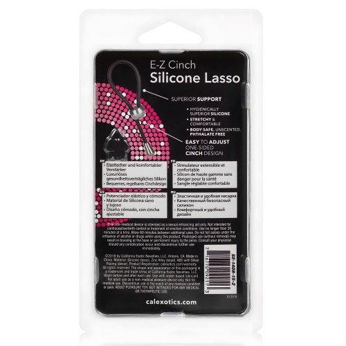 E-Z Cinch Silicone Lasso Ring - Black