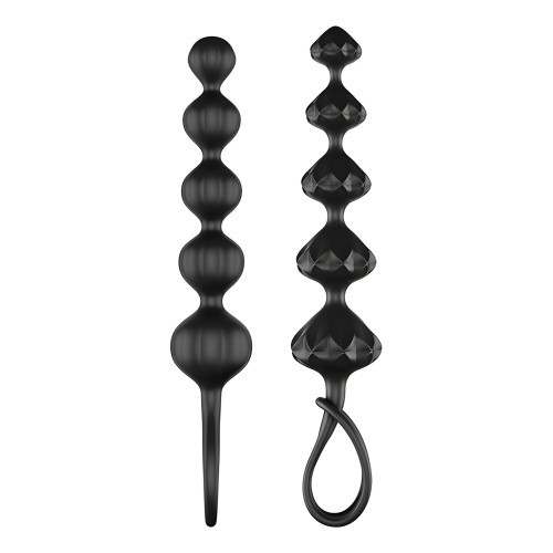 Satisfyer Love Beads Soft Silicone Beads - Set of 2 Black