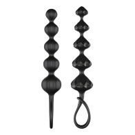 Satisfyer Love Beads Soft Silicone Beads - Set of 2 Black