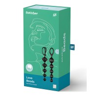 Satisfyer Love Beads Soft Silicone Beads - Set of 2 Black