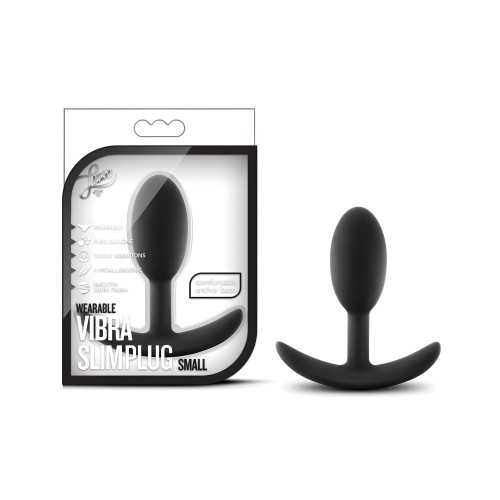 Blush Luxe Wearable Vibra Slim Plug Small - Black