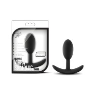 Blush Luxe Wearable Vibra Slim Plug Small - Black