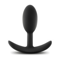 Blush Luxe Wearable Vibra Slim Plug Small - Black
