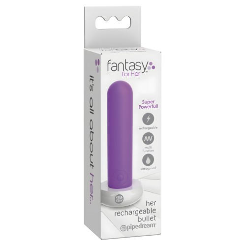 Fantasy For Her Rechargeable Bullet - Purple