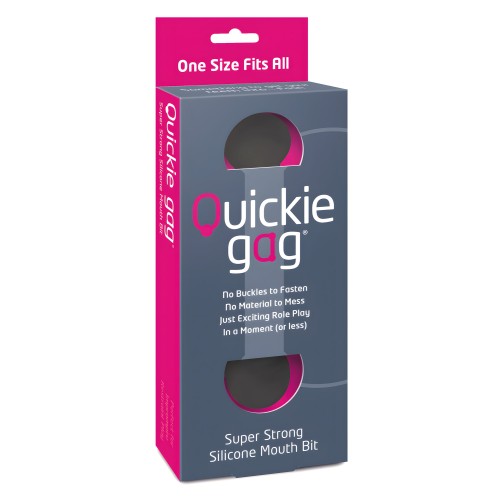 Quickie Bit Gag One Size - Black