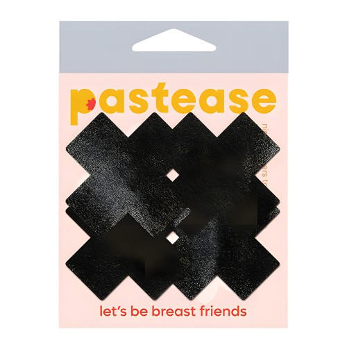 Pastease Premium Petites Liquid Cross - Black O/S