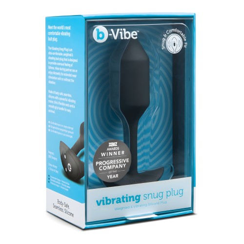 b-Vibe Plug Snug Vibrante Ponderado M - Negro
