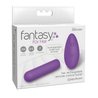 Fantasy For Her Rechargeable Bullet - Purple