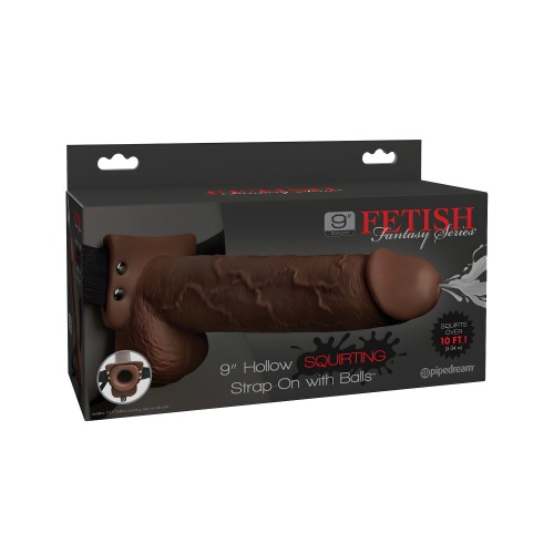 Strap On Hueco Squirting 9" Fetish Fantasy - Marrón