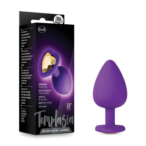 Blush Temptasia Bling Plug w/Gem Small - Purple