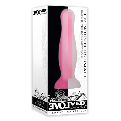 Evolved Luminous Plug Small - Pink | Glow in the Dark