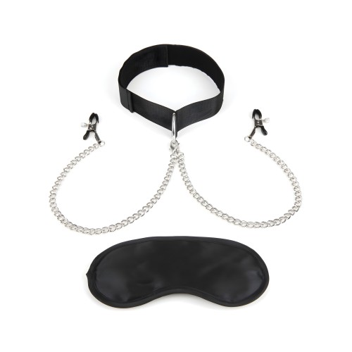 Collar y Pinzas para Pezones Lux - Presión Ajustable