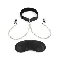 Collar y Pinzas para Pezones Lux - Presión Ajustable