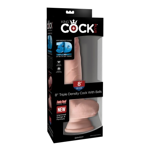 Cock Plus 8" Triple Density con Testículos