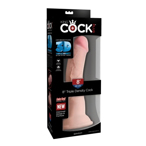 King Cock Plus 8" Pene Triple Densidad