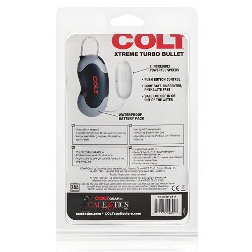 COLT Xtreme Turbo Bullet Power Pack Impermeable - 2 Velocidades Plata
