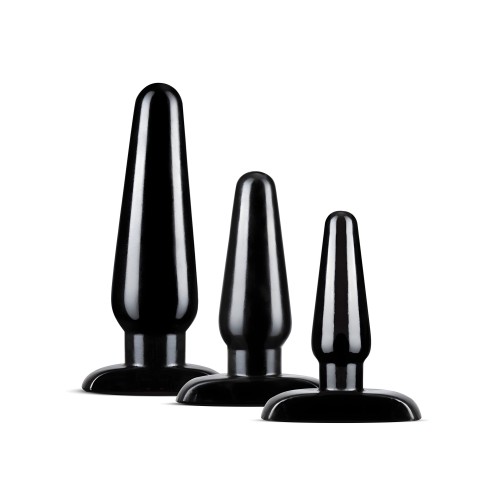 Blush Anal Adventures Basic Plug Kit Black